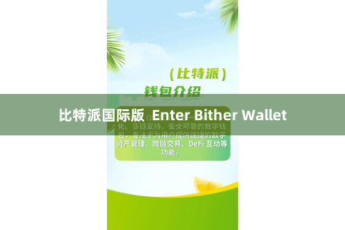 比特派国际版  Enter Bither Wallet