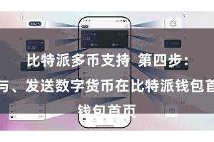 比特派多币支持  第四步：给与、发送数字货币在比特派钱包首页