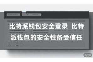 比特派钱包安全登录  比特派钱包的安全性备受信任
