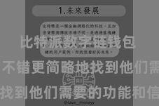 比特派数字链钱包  使用户不错更简略地找到他们需要的功能和信息